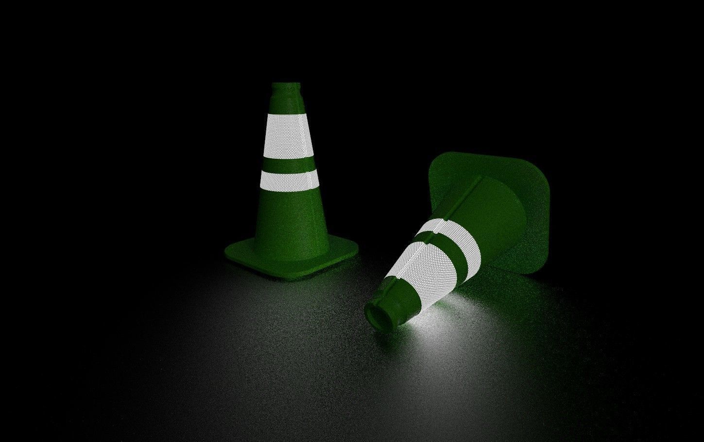 Road Cone Collection 1 - 7 Models _50