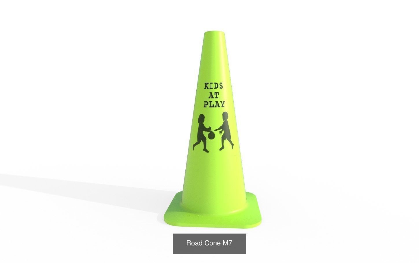 Road Cone Collection 1 - 7 Models _7