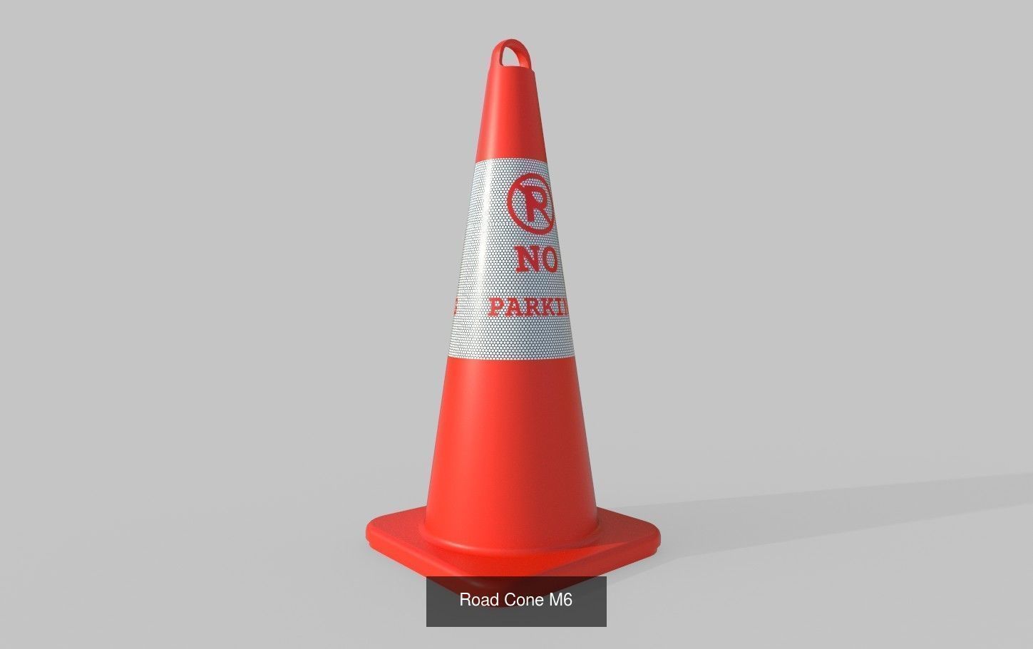 Road Cone Collection 1 - 7 Models _6