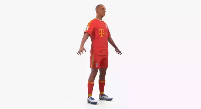 Soccer or Football Player Bayern 3D model