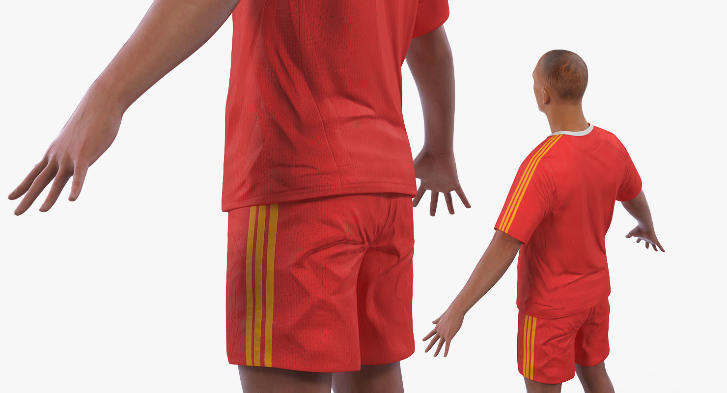 Soccer or Football Player Bayern 3D model_5