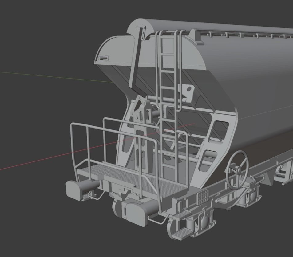 H0 1-87 scale Tagnpps 102 grain wagon VTG 3D print model_8