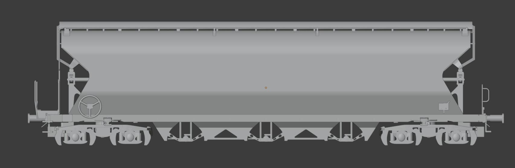 H0 1-87 scale Tagnpps 102 grain wagon VTG 3D print model_1