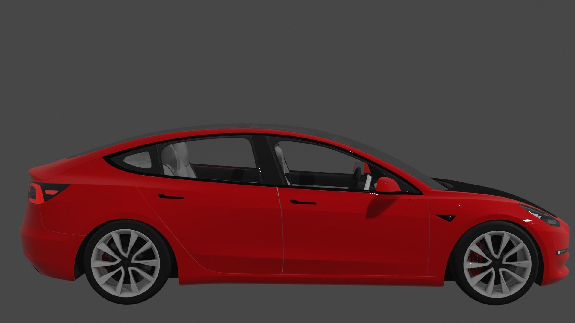 Tesla model 3 custom 3D model_3