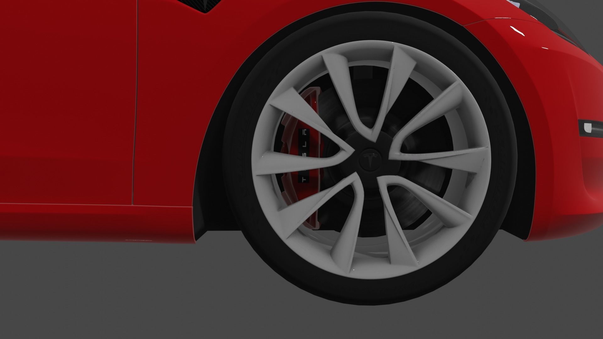 Tesla model 3 custom 3D model_4
