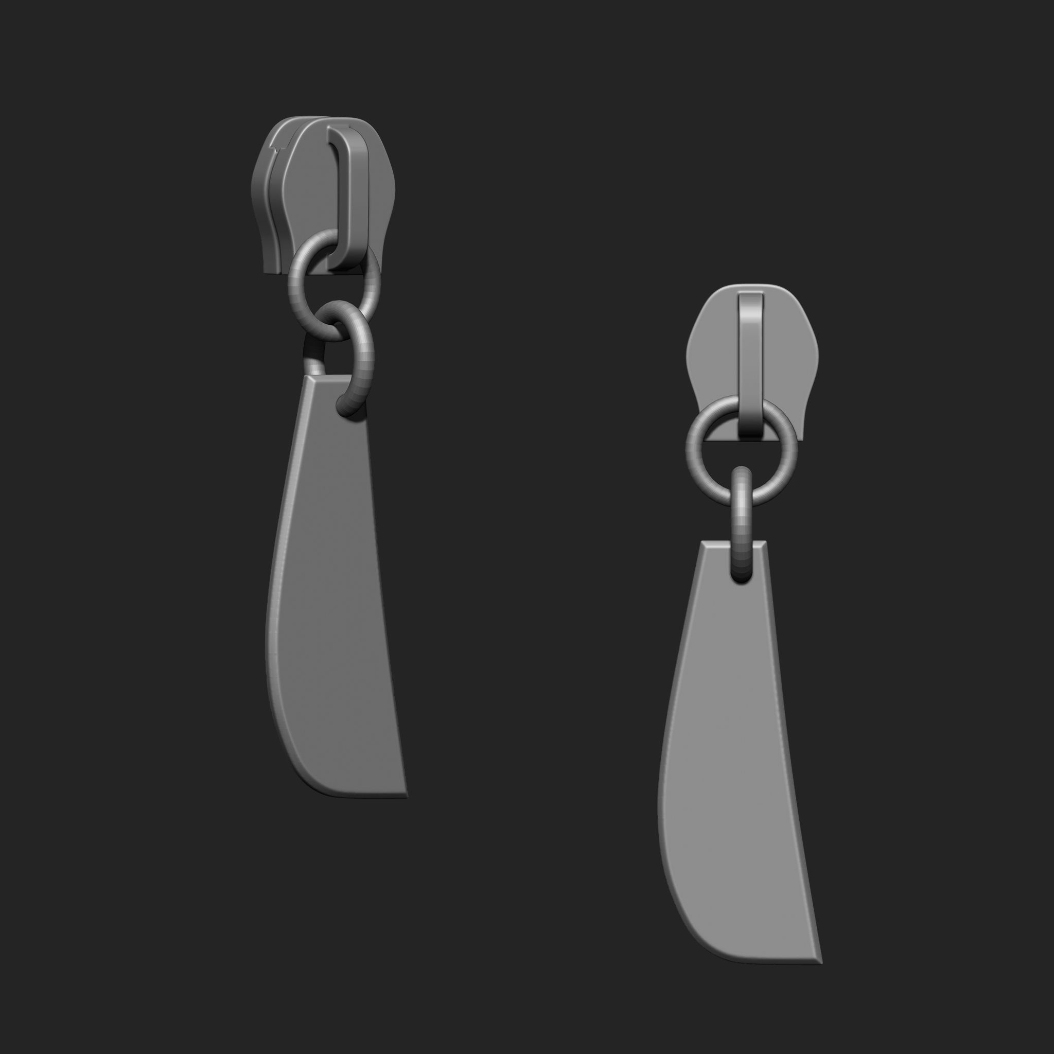 Zipper Slider IMM Brush Pack 21 in One 3D model_3