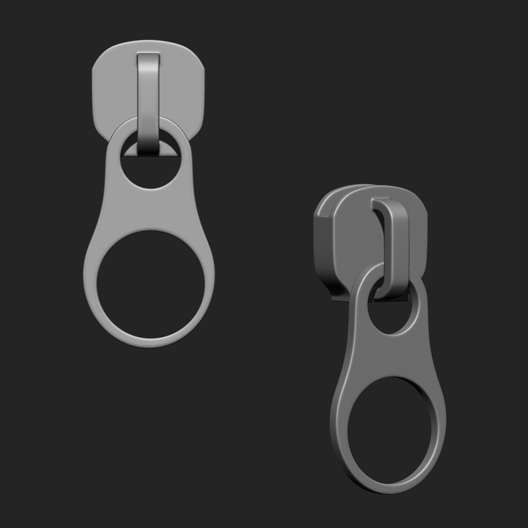 Zipper Slider IMM Brush Pack 21 in One 3D model_15