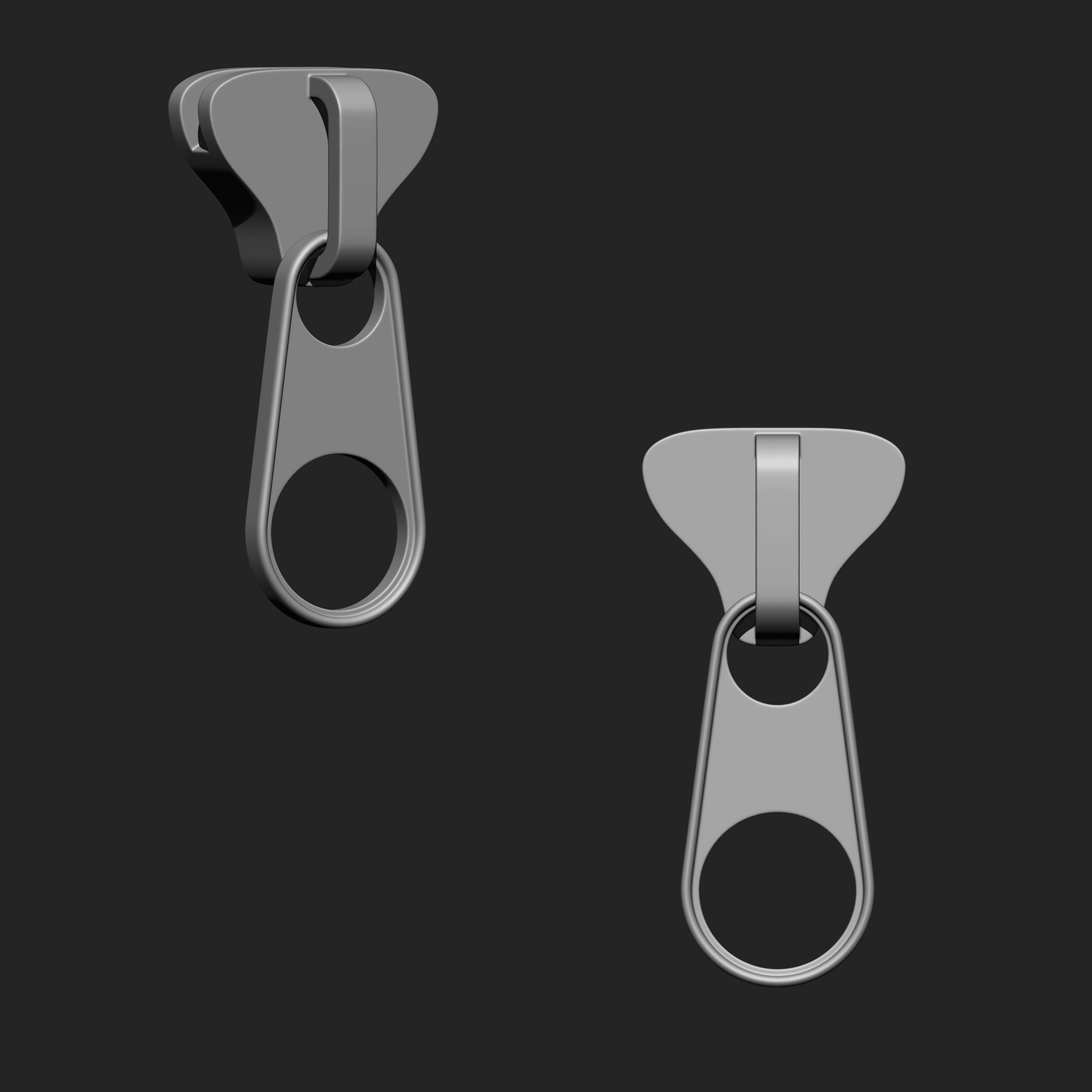 Zipper Slider IMM Brush Pack 21 in One 3D model_12