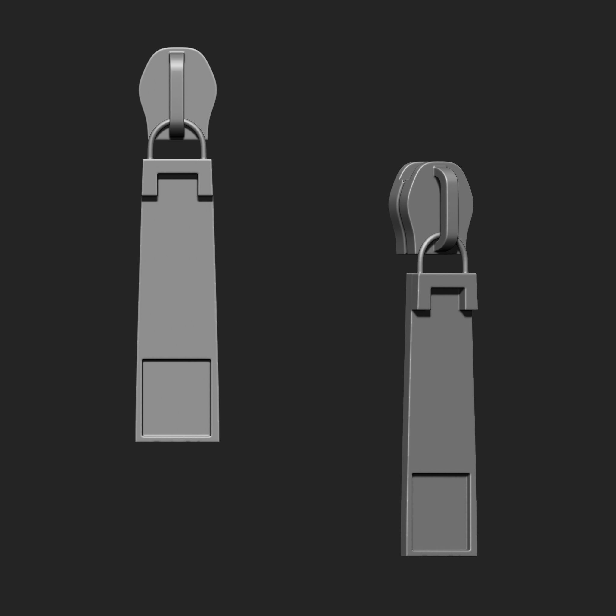 Zipper Slider IMM Brush Pack 21 in One 3D model_4