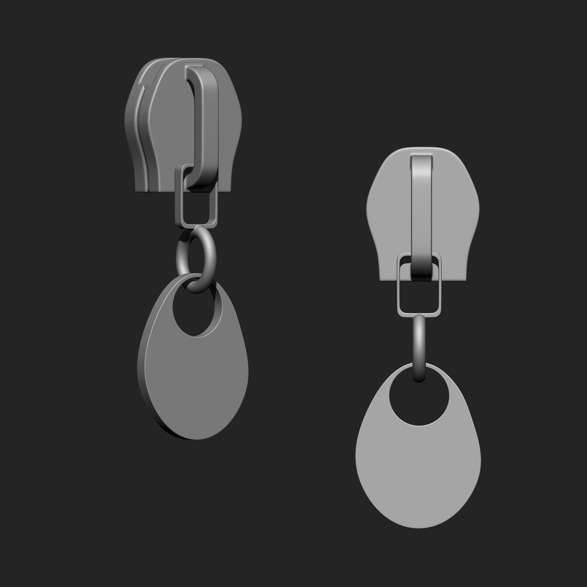 Zipper Slider IMM Brush Pack 21 in One 3D model_5