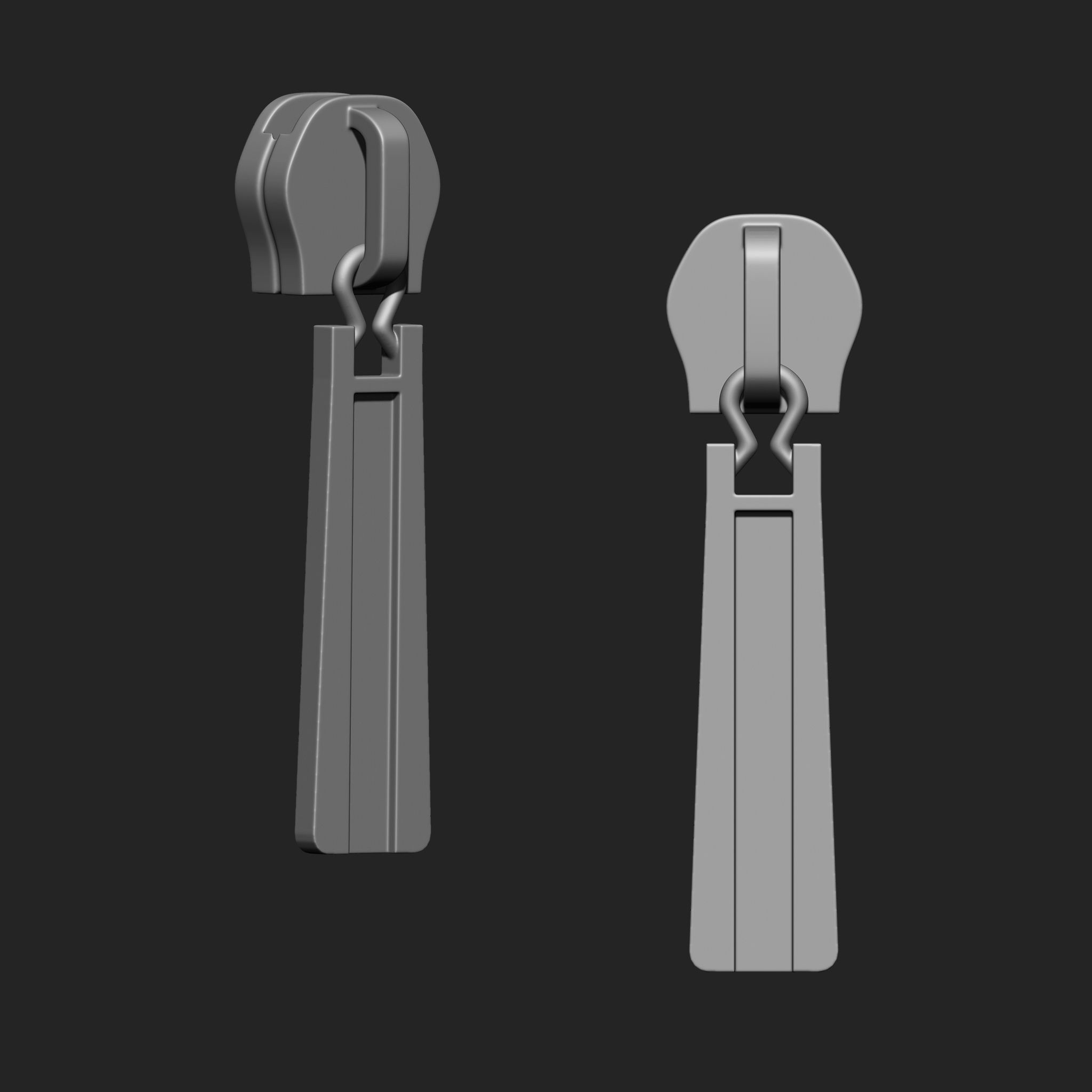 Zipper Slider IMM Brush Pack 21 in One 3D model_14