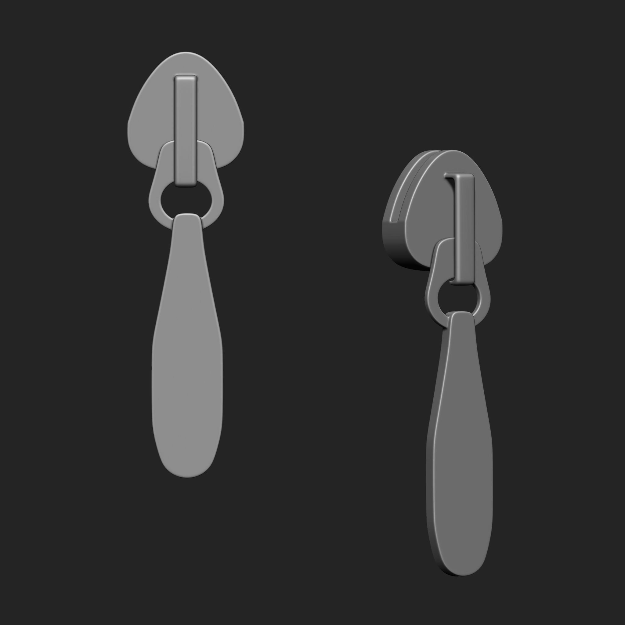 Zipper Slider IMM Brush Pack 21 in One 3D model_19