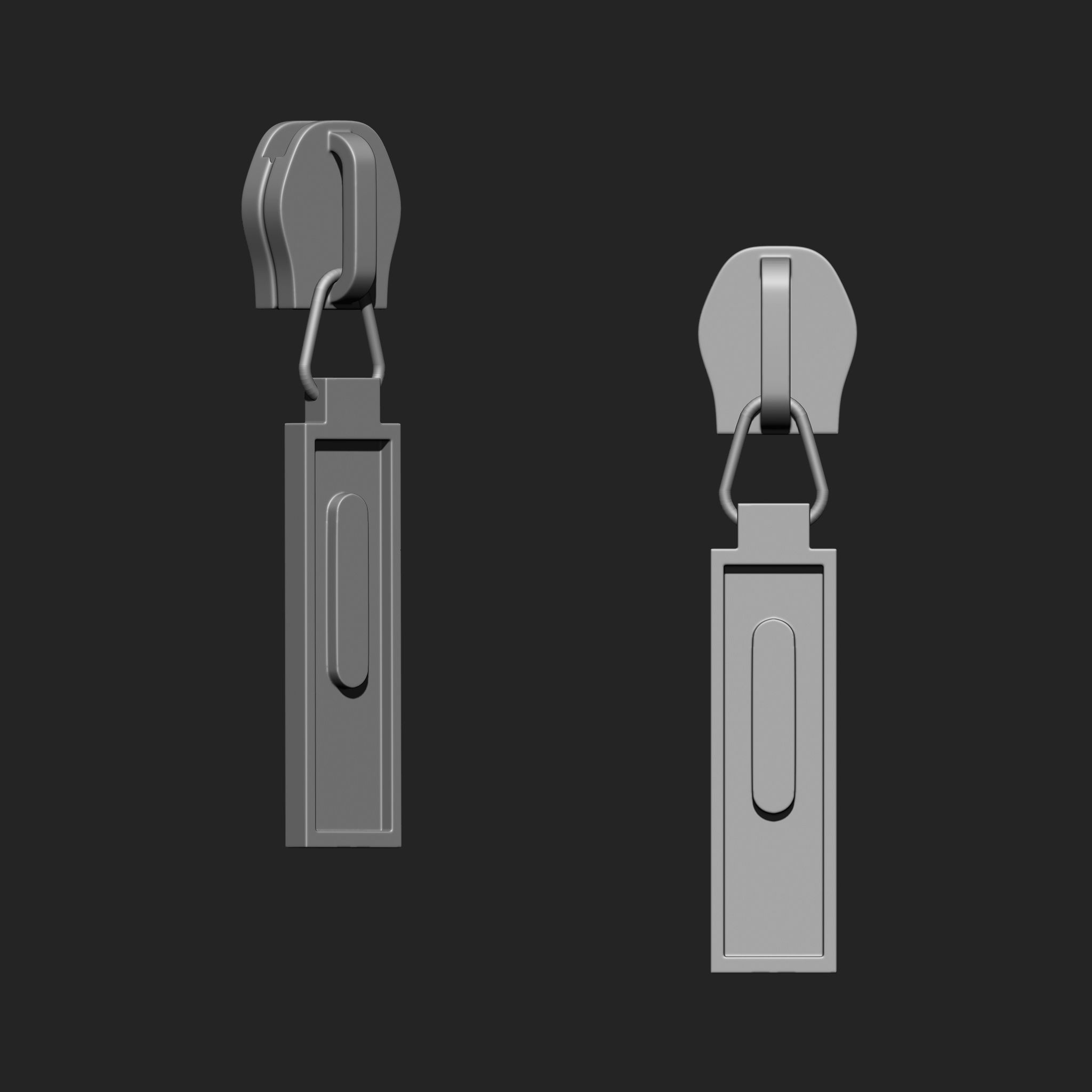 Zipper Slider IMM Brush Pack 21 in One 3D model_6