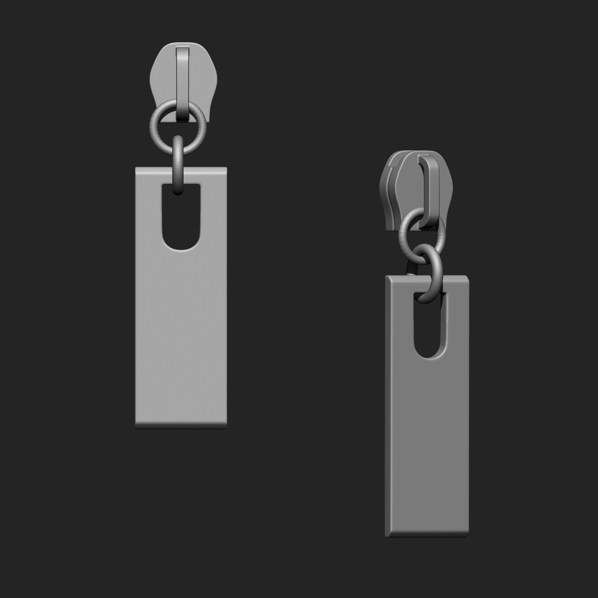 Zipper Slider IMM Brush Pack 21 in One 3D model_2