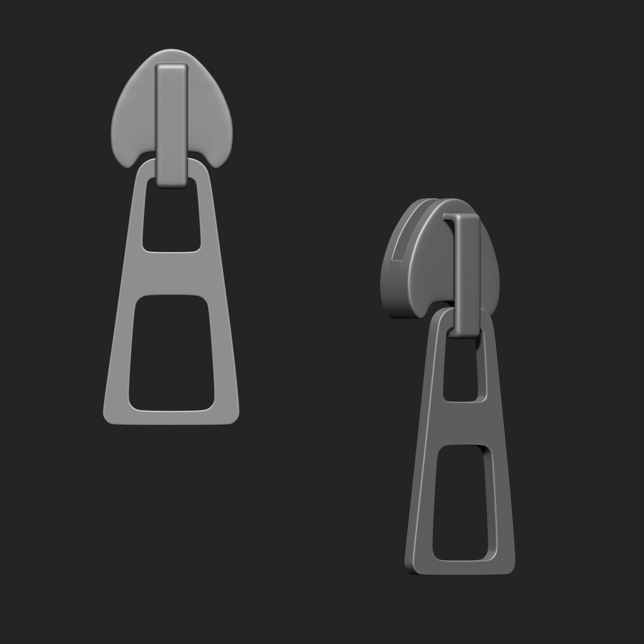 Zipper Slider IMM Brush Pack 21 in One 3D model_17