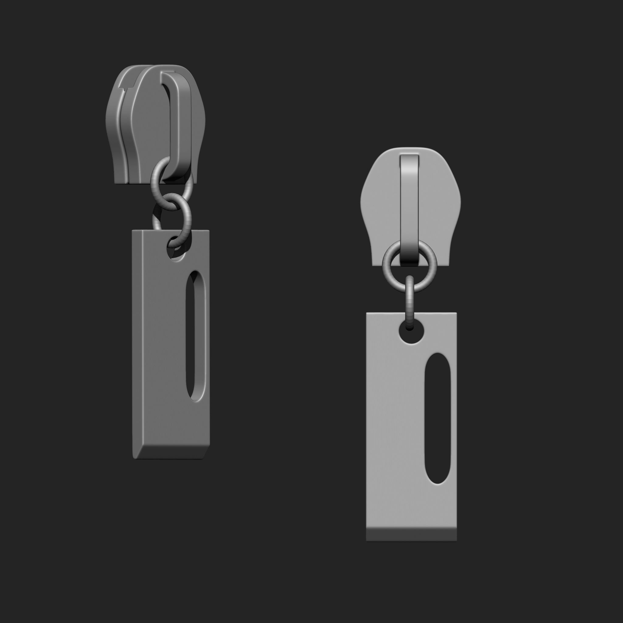 Zipper Slider IMM Brush Pack 21 in One 3D model_8