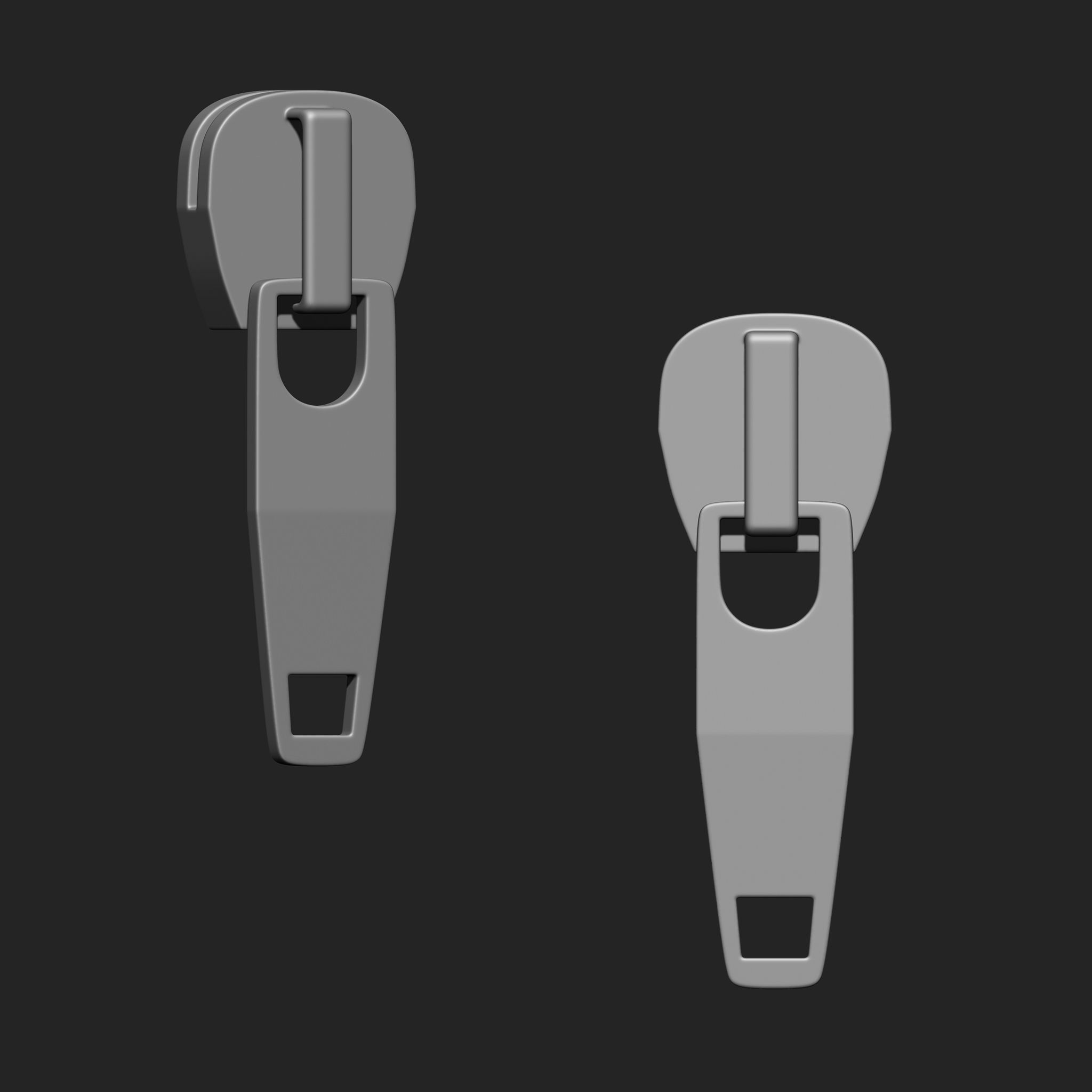 Zipper Slider IMM Brush Pack 21 in One 3D model_18