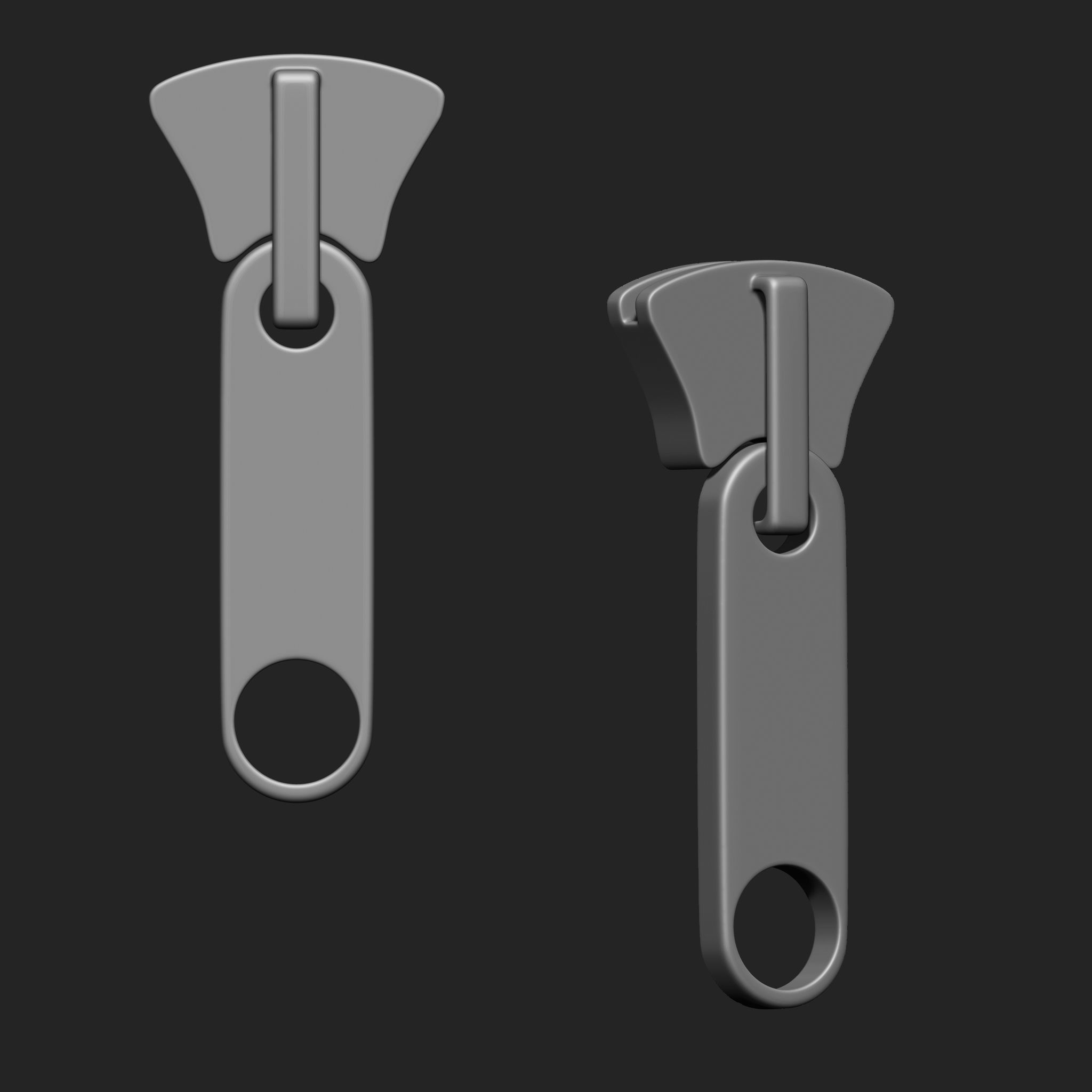 Zipper Slider IMM Brush Pack 21 in One 3D model_16