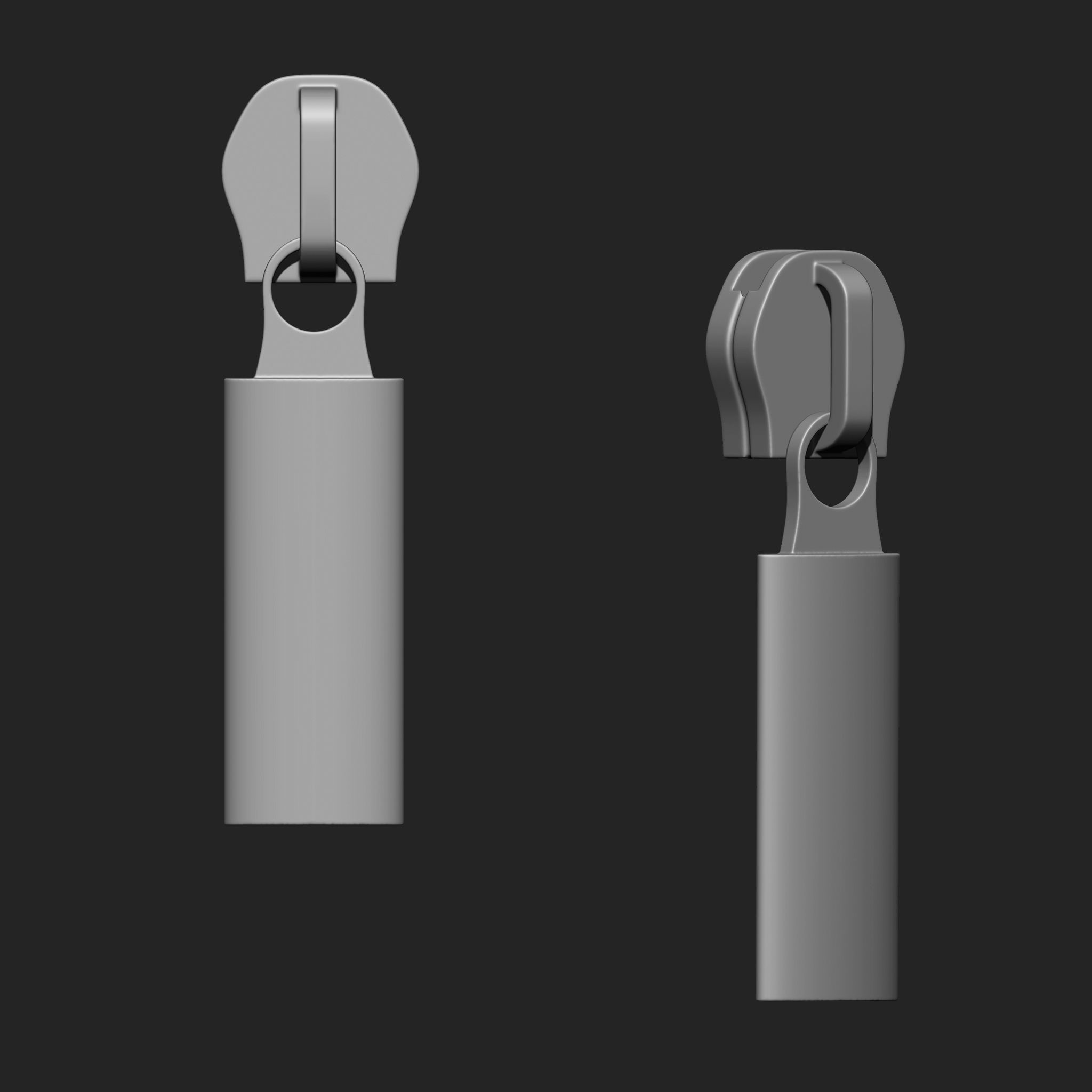 Zipper Slider IMM Brush Pack 21 in One 3D model_9