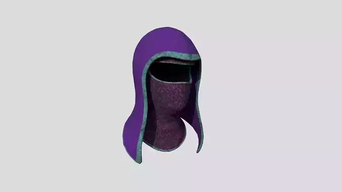 Ninja Assassin Hood 07 Purple - Character Design Fashion
