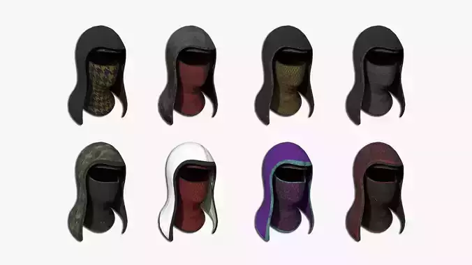 08 Ninja Assassin Hoods Collection - Character Design Fashion