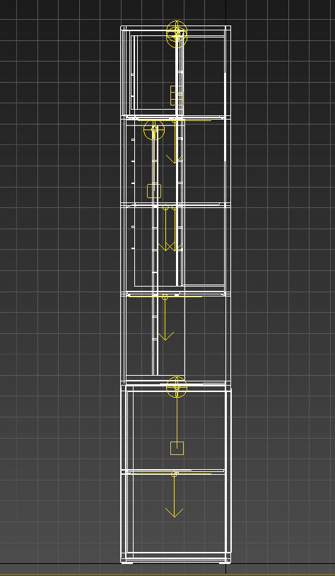 Modular wooden wall unit  3D model_13