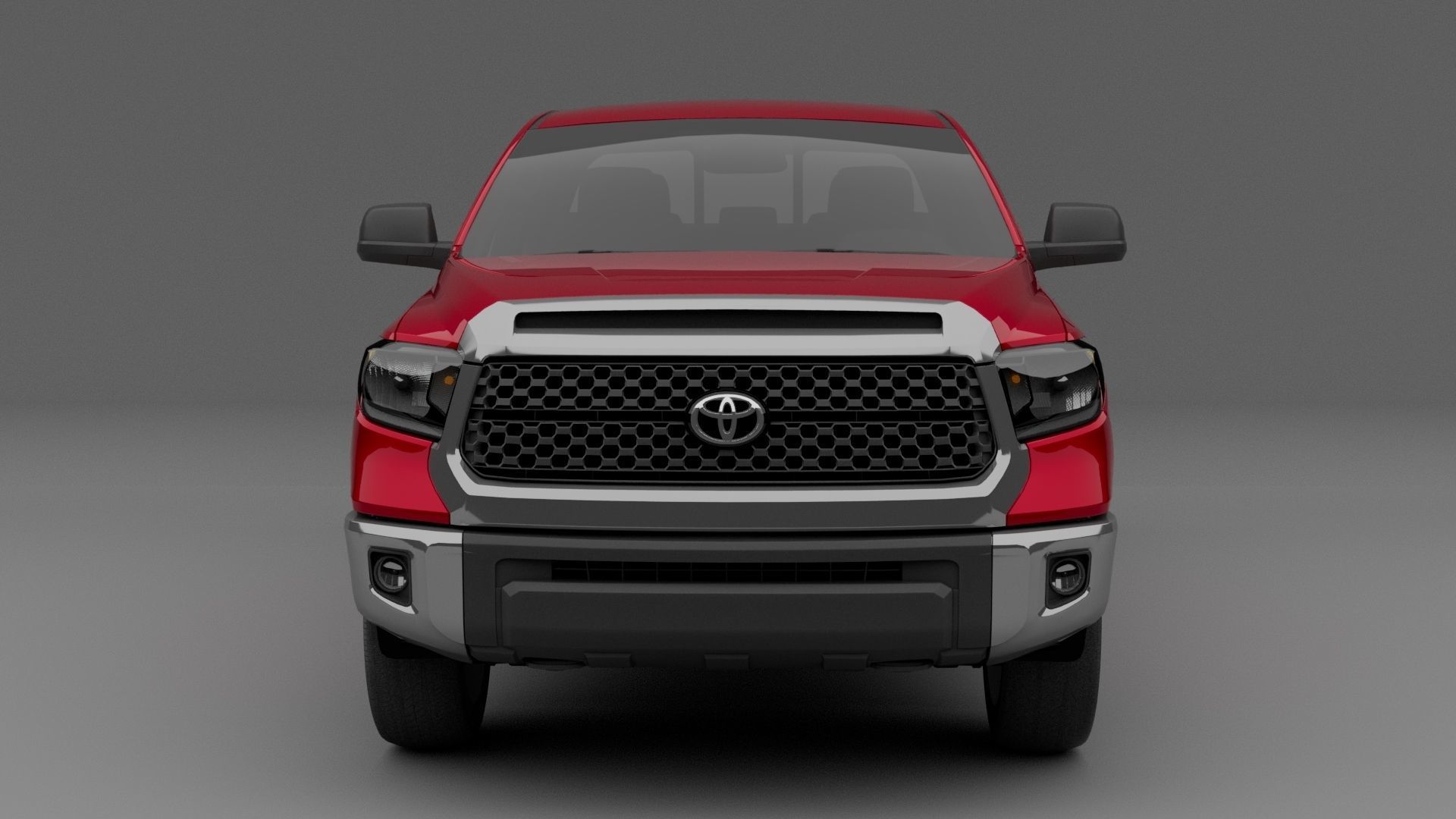 Toyota tundra 2022 Low-poly 3D model_2