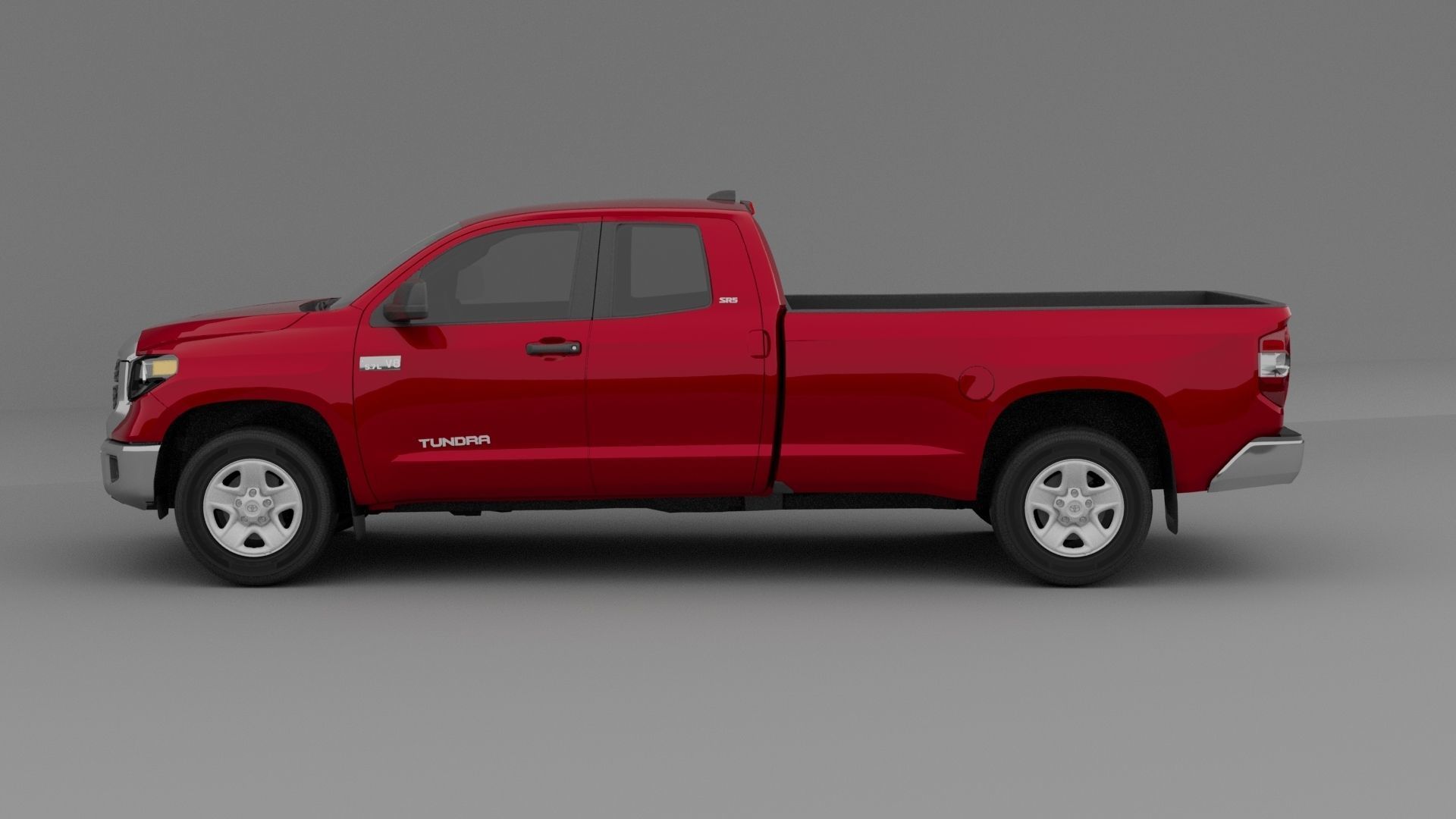 Toyota tundra 2022 Low-poly 3D model_1