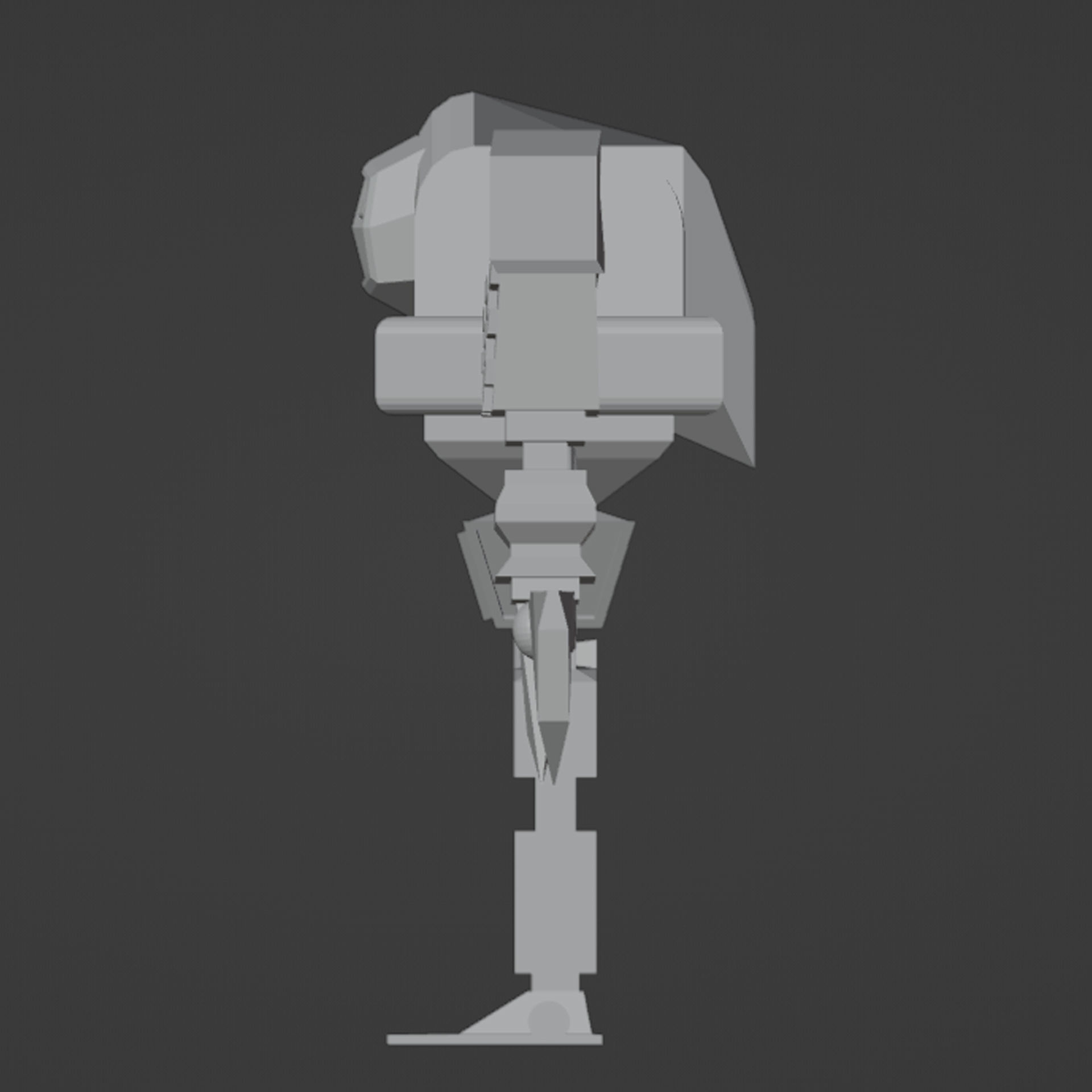 Big Bos Robot Low-poly 3D model_3