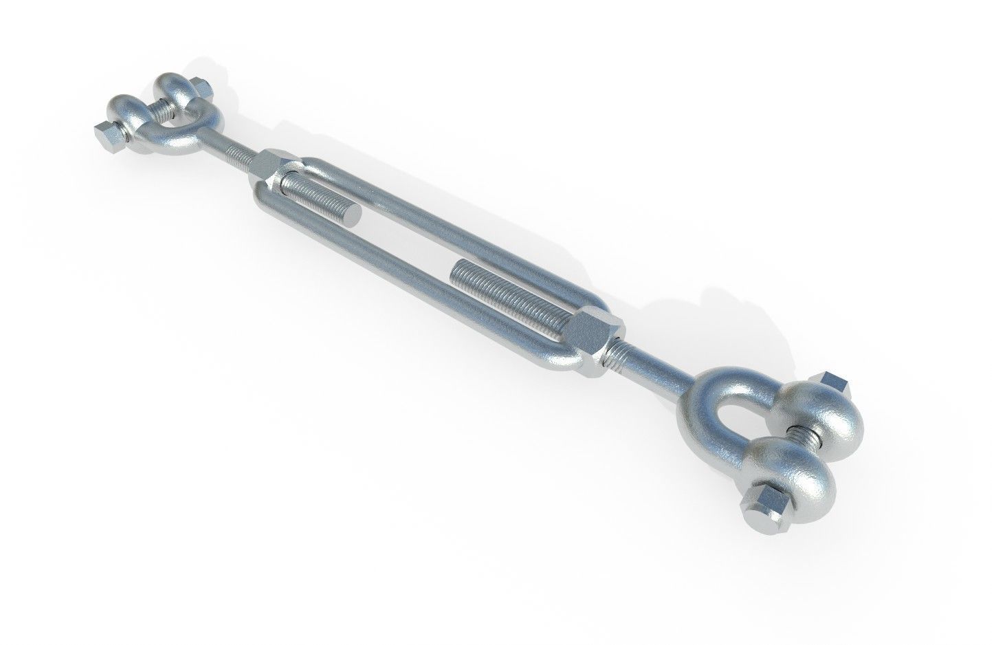 Turnbuckle  M1 Low-poly 3D model_7
