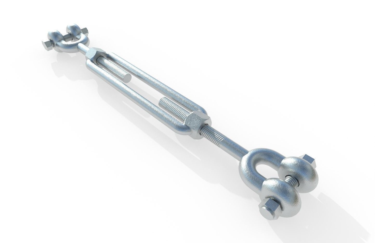 Turnbuckle  M1 Low-poly 3D model_14