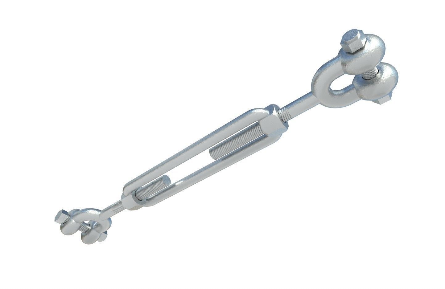 Turnbuckle  M1 Low-poly 3D model_8