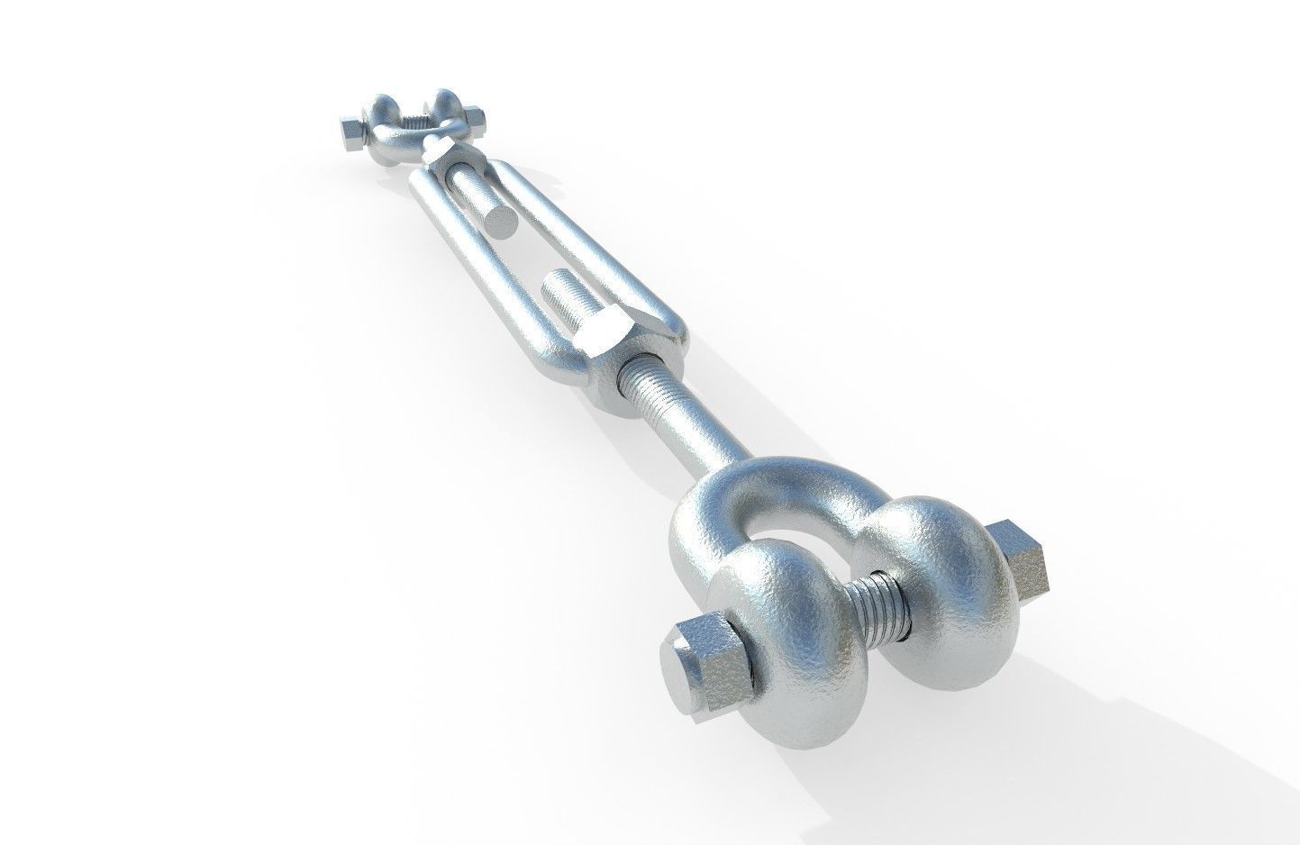 Turnbuckle  M1 Low-poly 3D model_16
