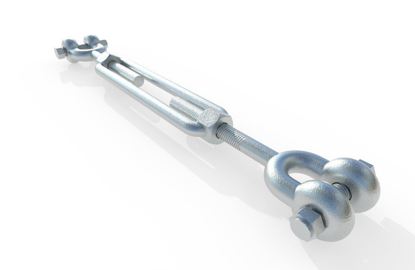 Turnbuckle  M1 Low-poly 3D model_1