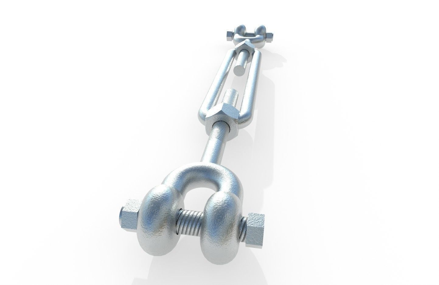 Turnbuckle  M1 Low-poly 3D model_17