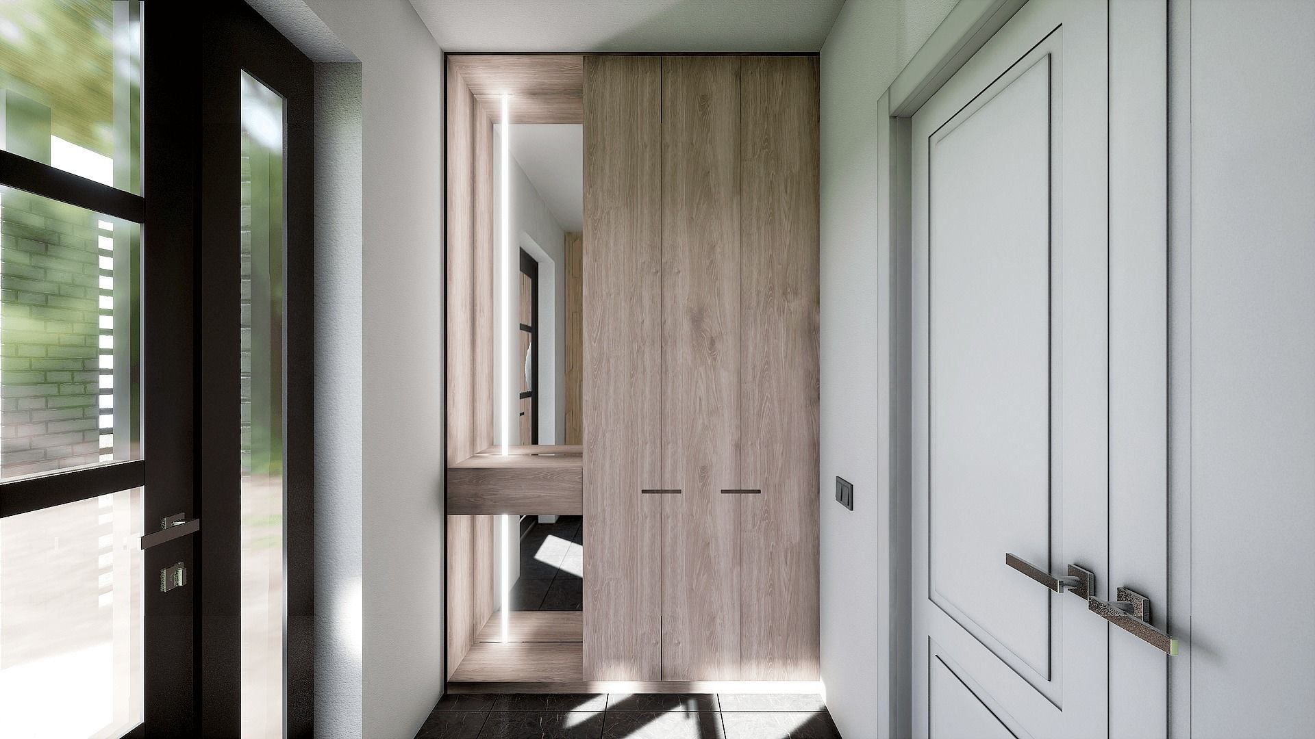 HQ Modern House Low-poly 3D model_7