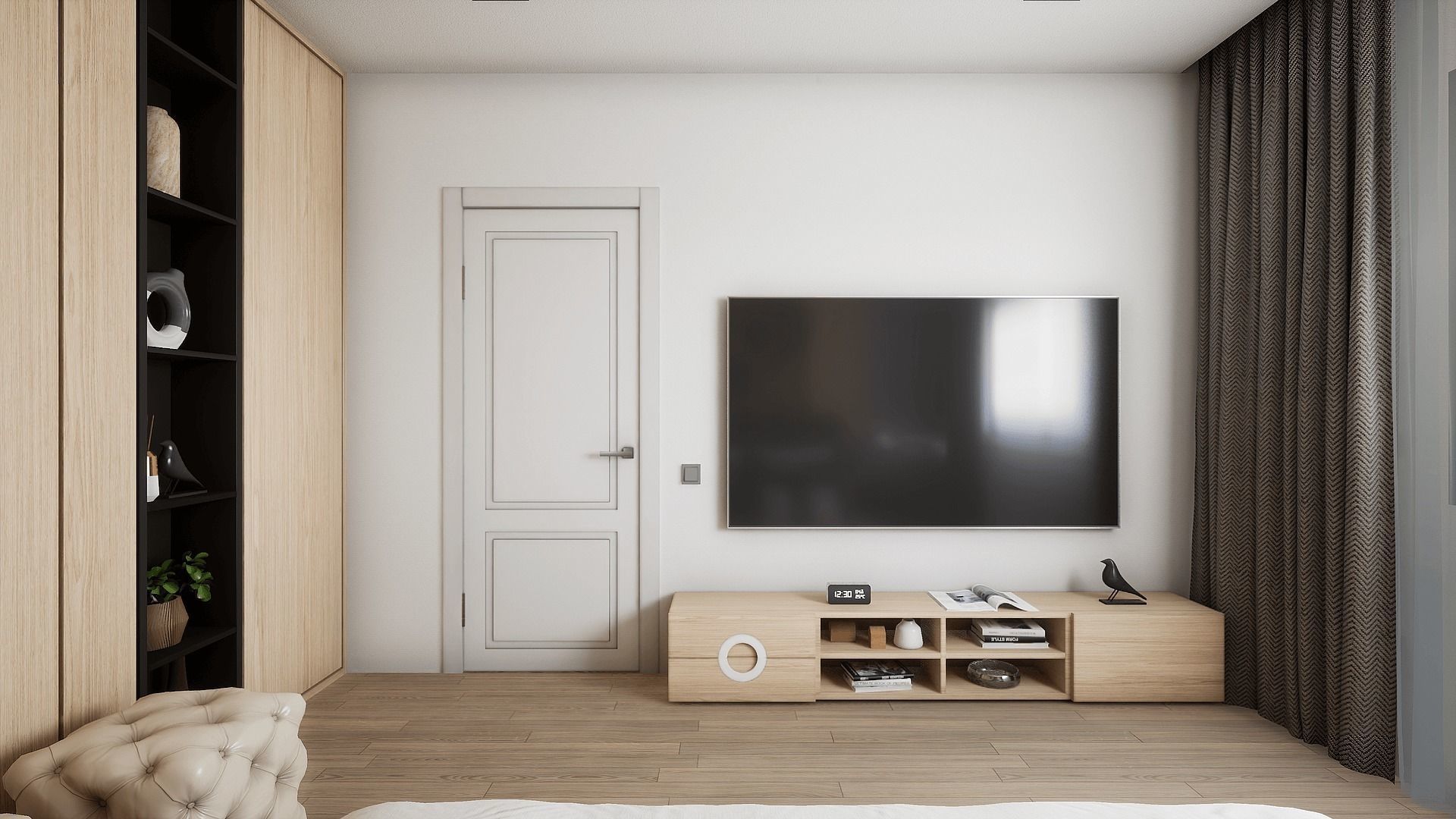 HQ Modern House Low-poly 3D model_29