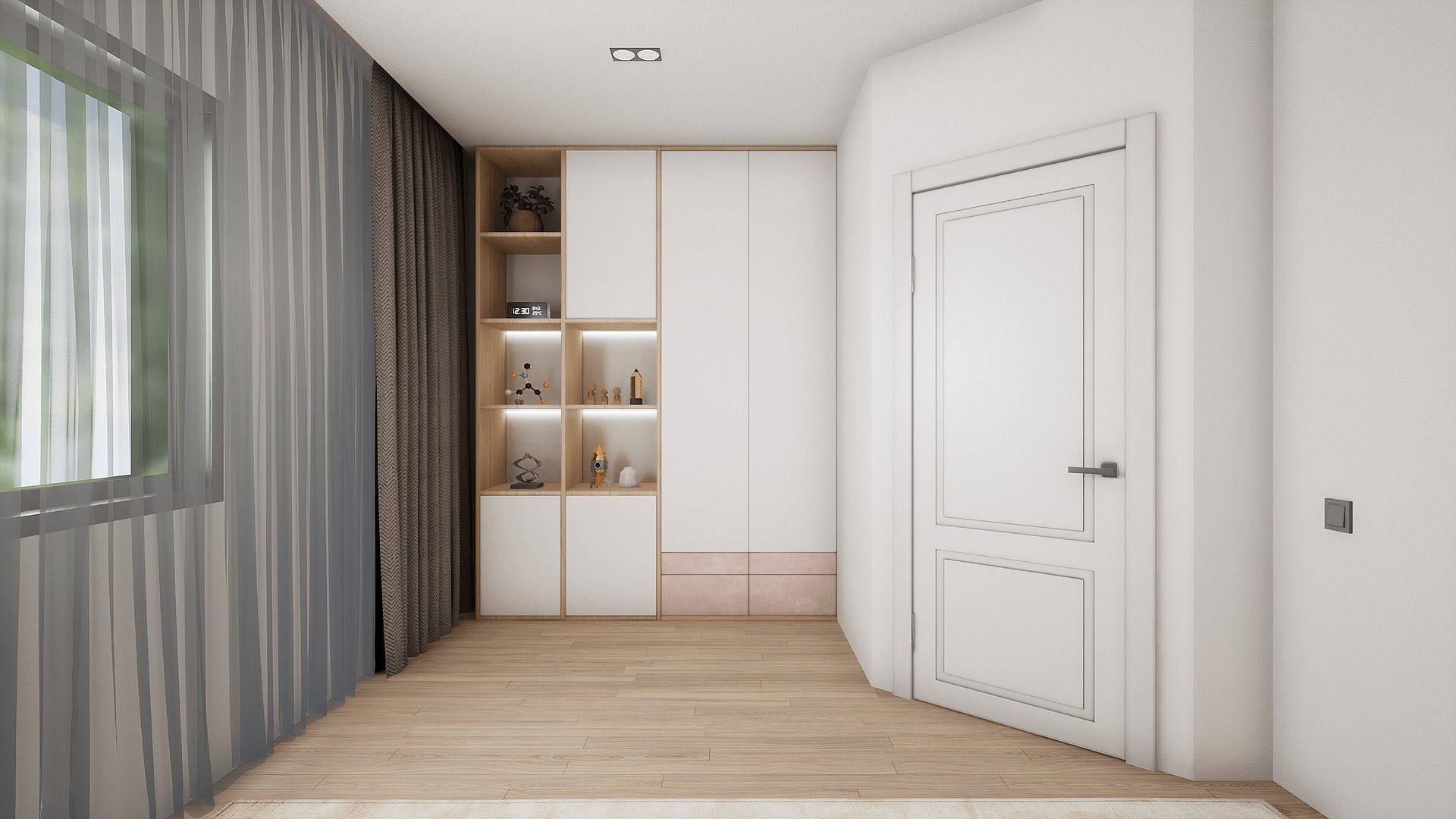 HQ Modern House Low-poly 3D model_26