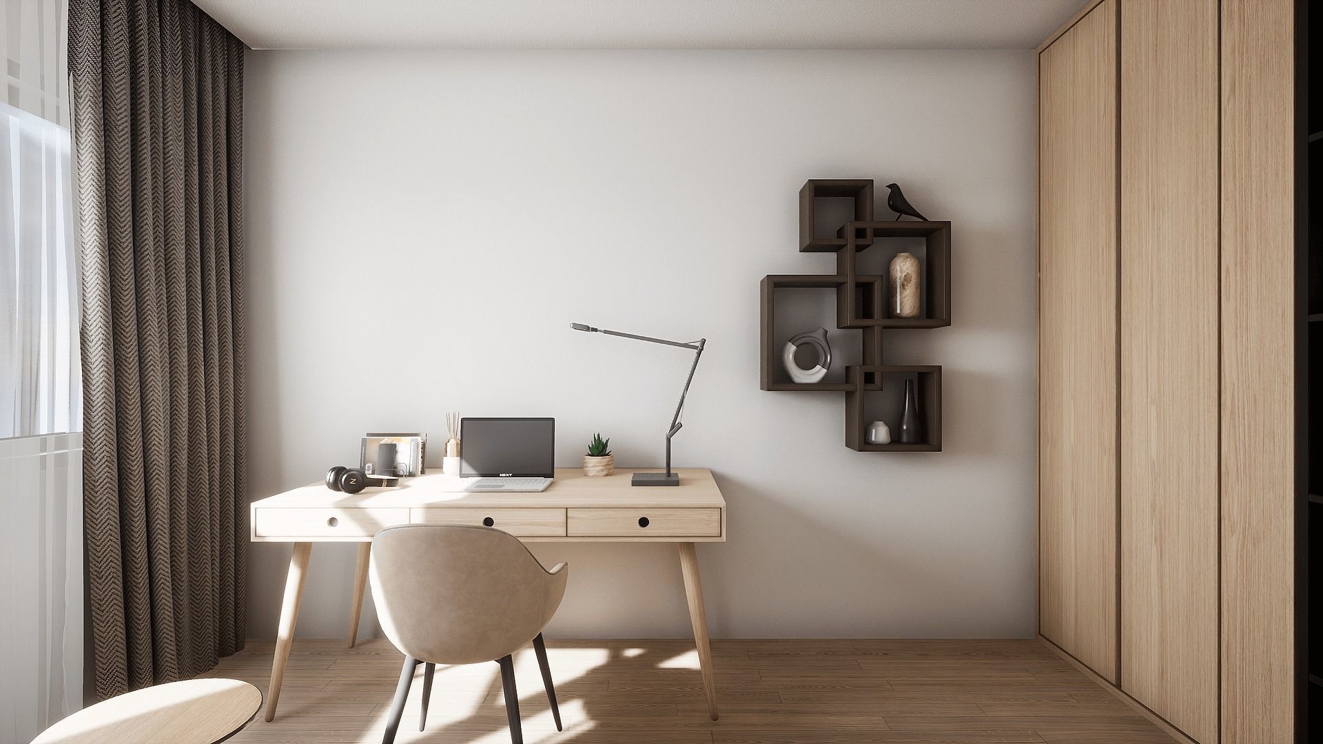 HQ Modern House Low-poly 3D model_22