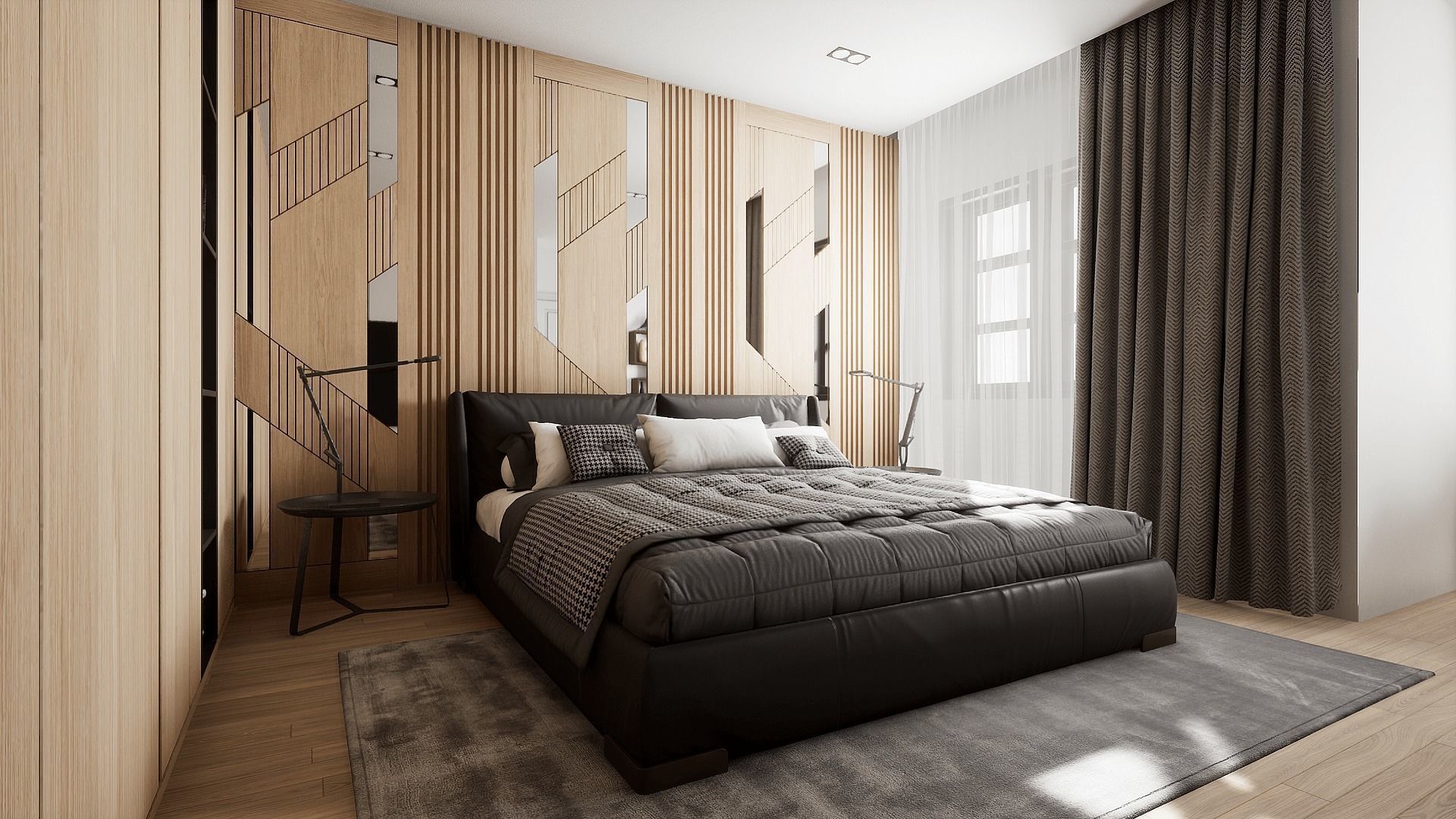 HQ Modern House Low-poly 3D model_15