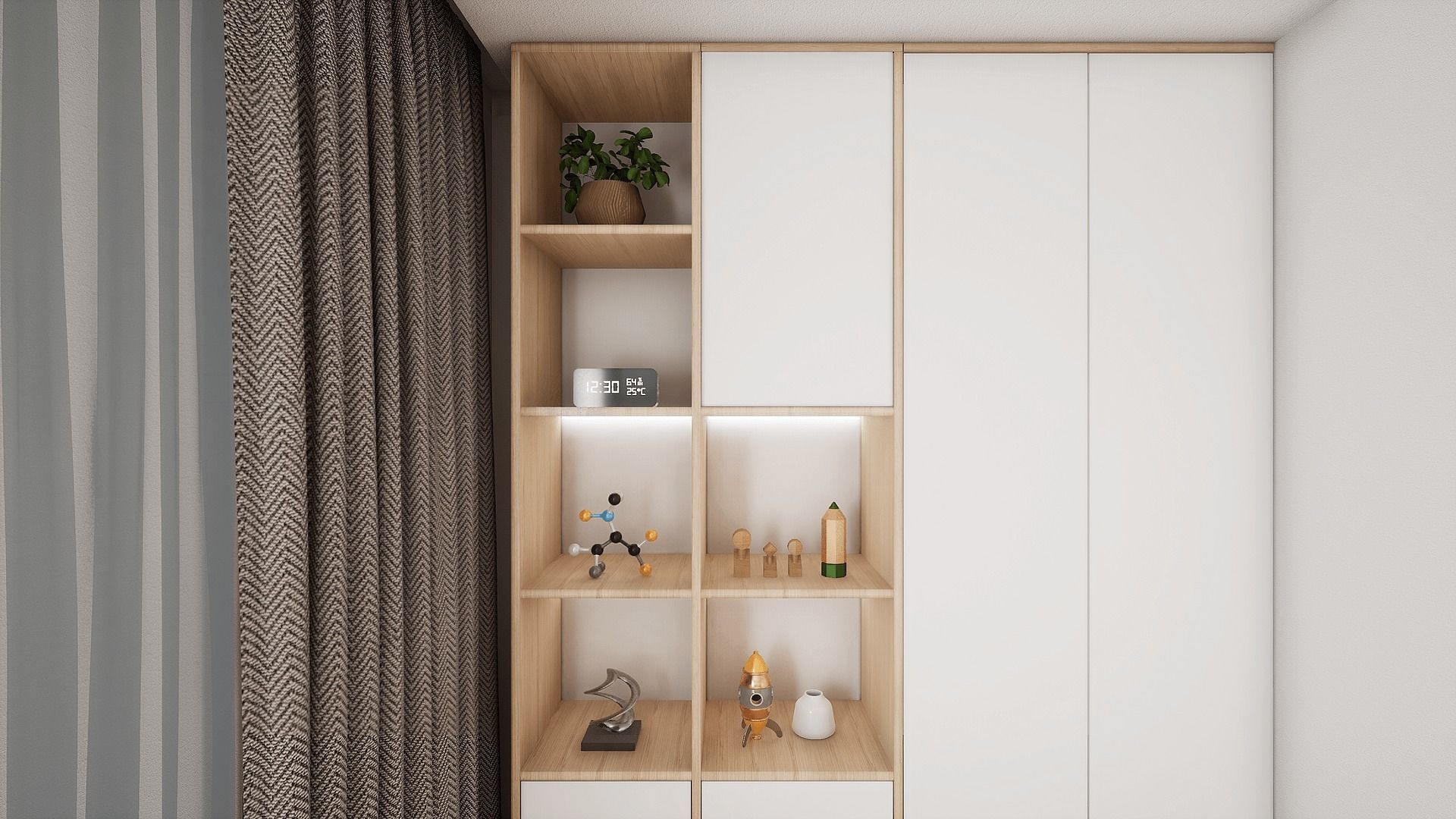 HQ Modern House Low-poly 3D model_27