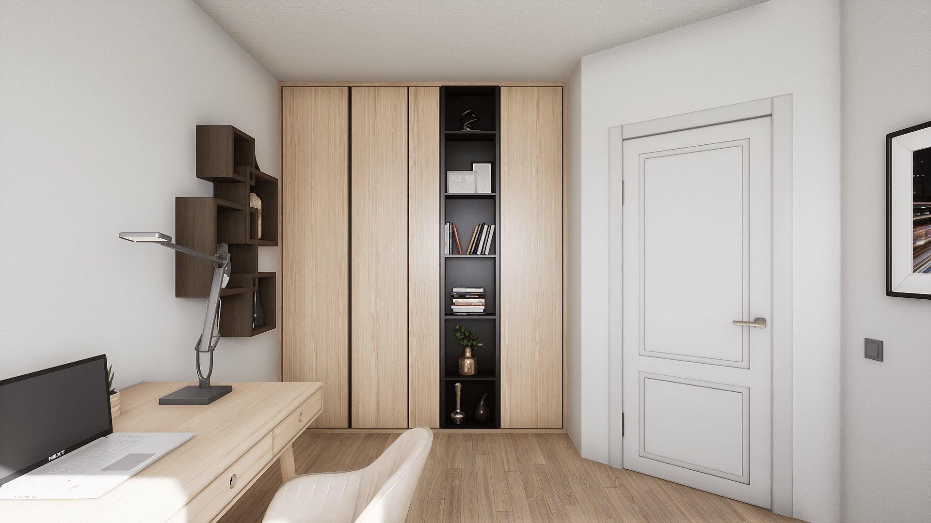 HQ Modern House Low-poly 3D model_23