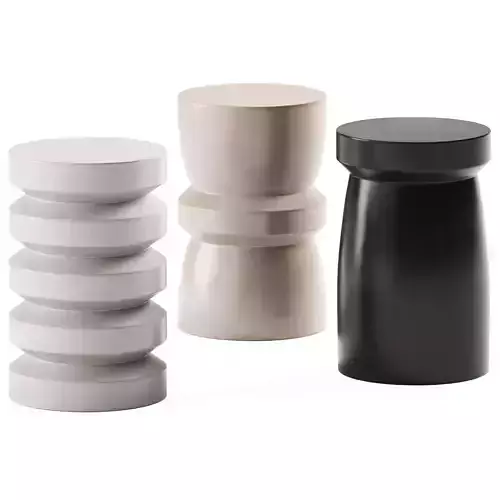 Lucinda Side Table Stool by Hamilton Conte