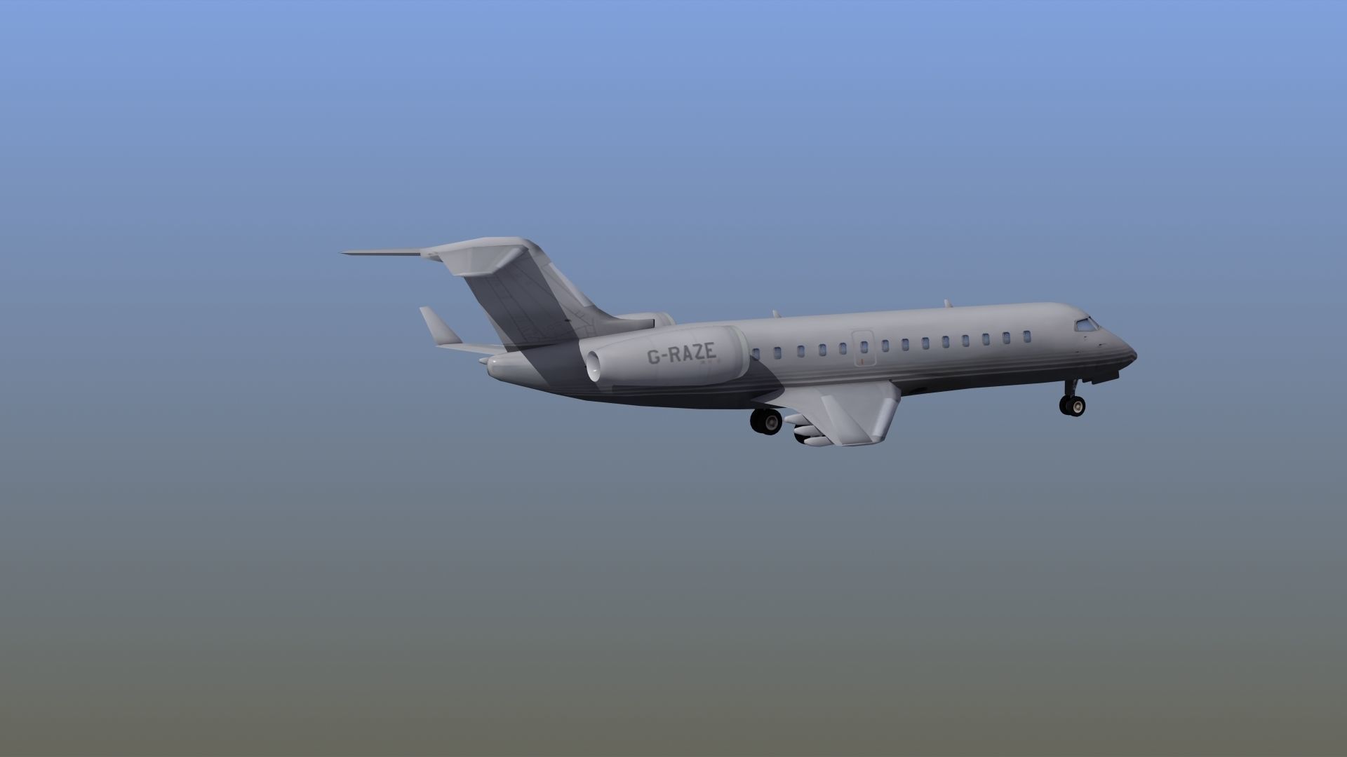 Global Express Aircraft 3D model_10