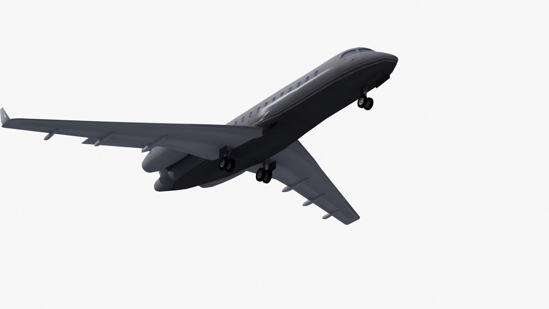 Global Express Aircraft 3D model_37