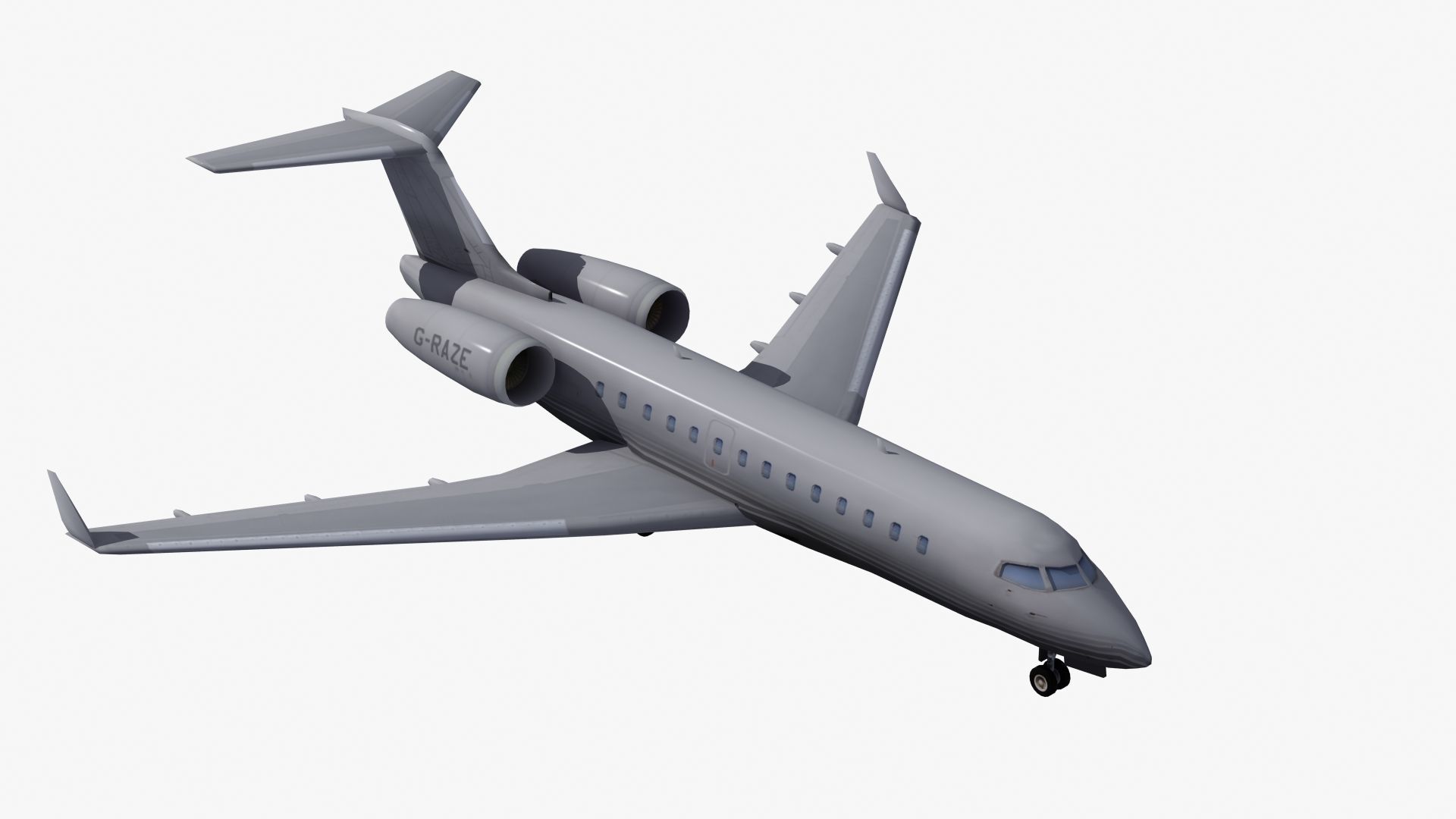 Global Express Aircraft 3D model_20