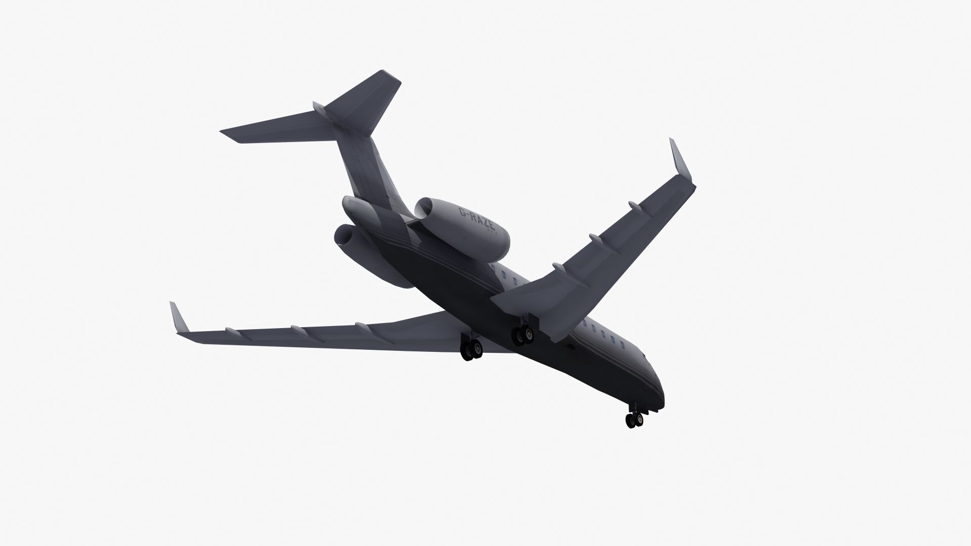 Global Express Aircraft 3D model_26