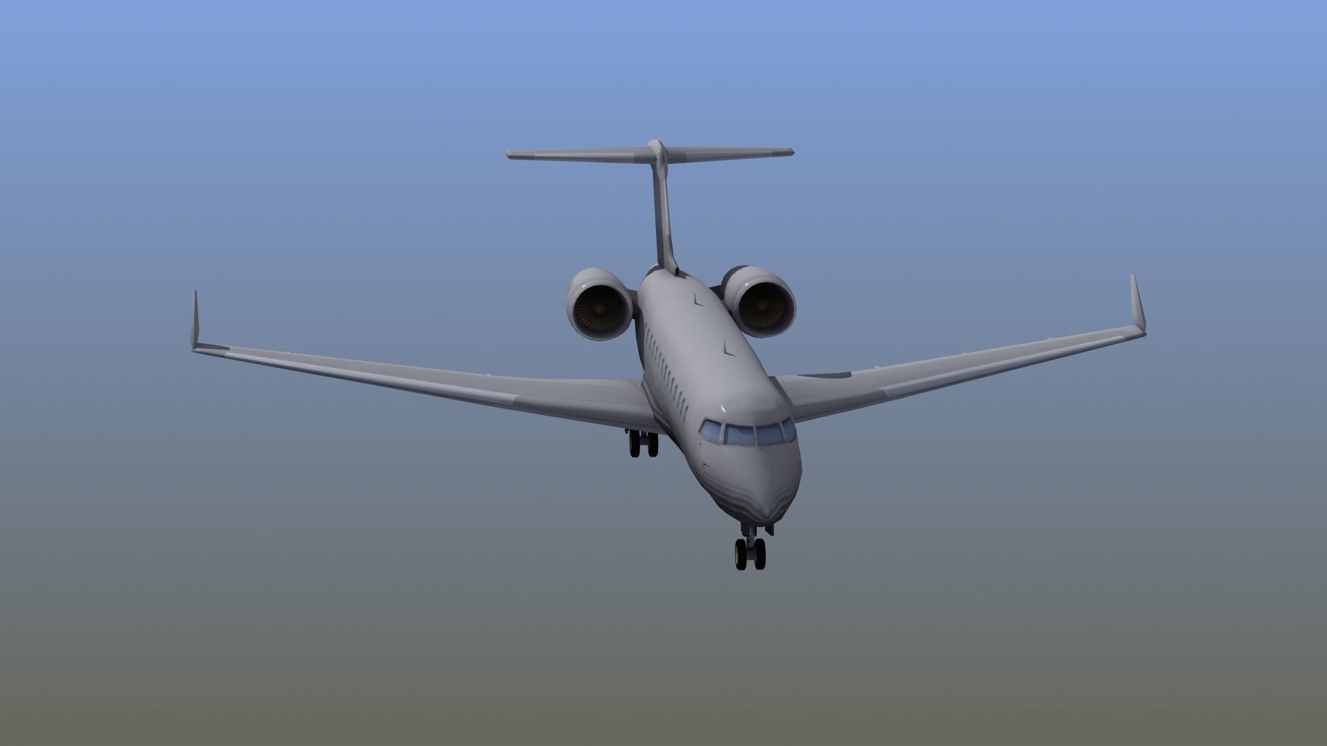 Global Express Aircraft 3D model_13