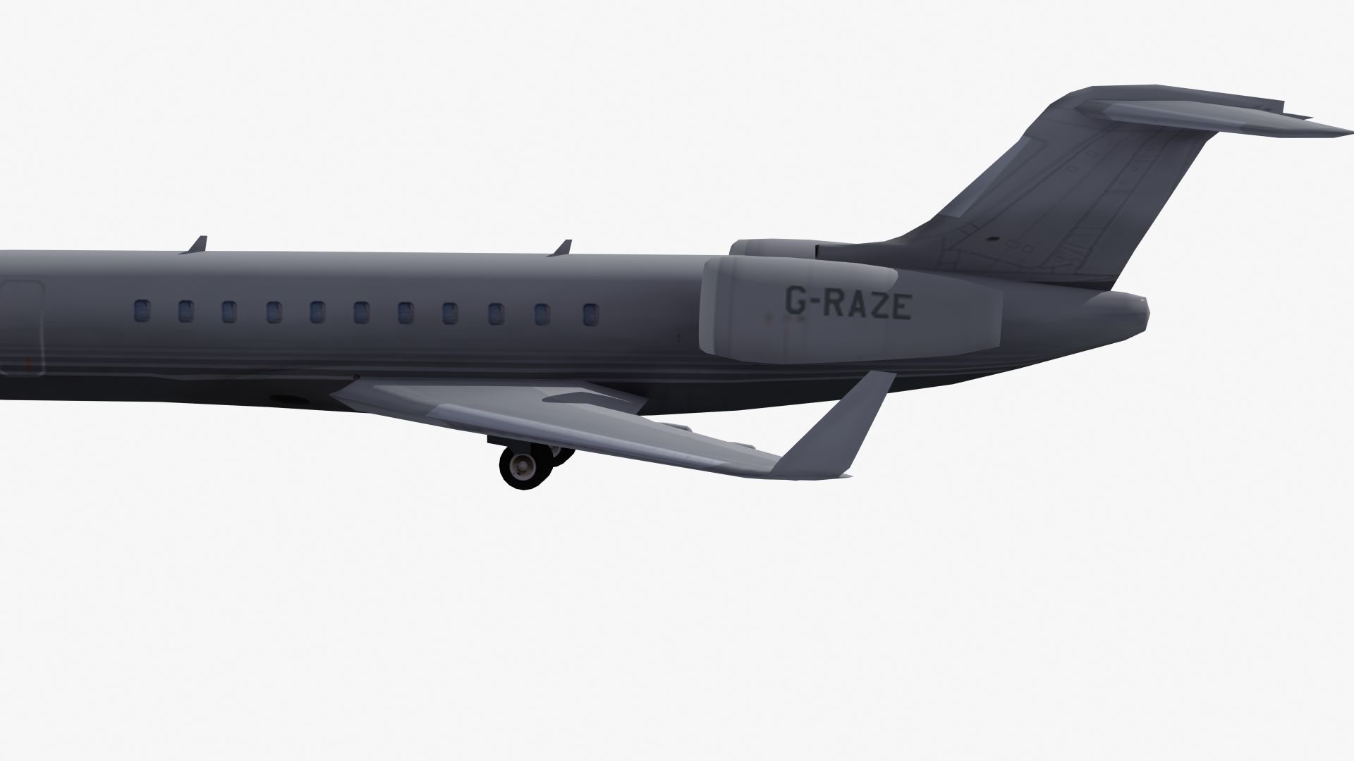 Global Express Aircraft 3D model_23