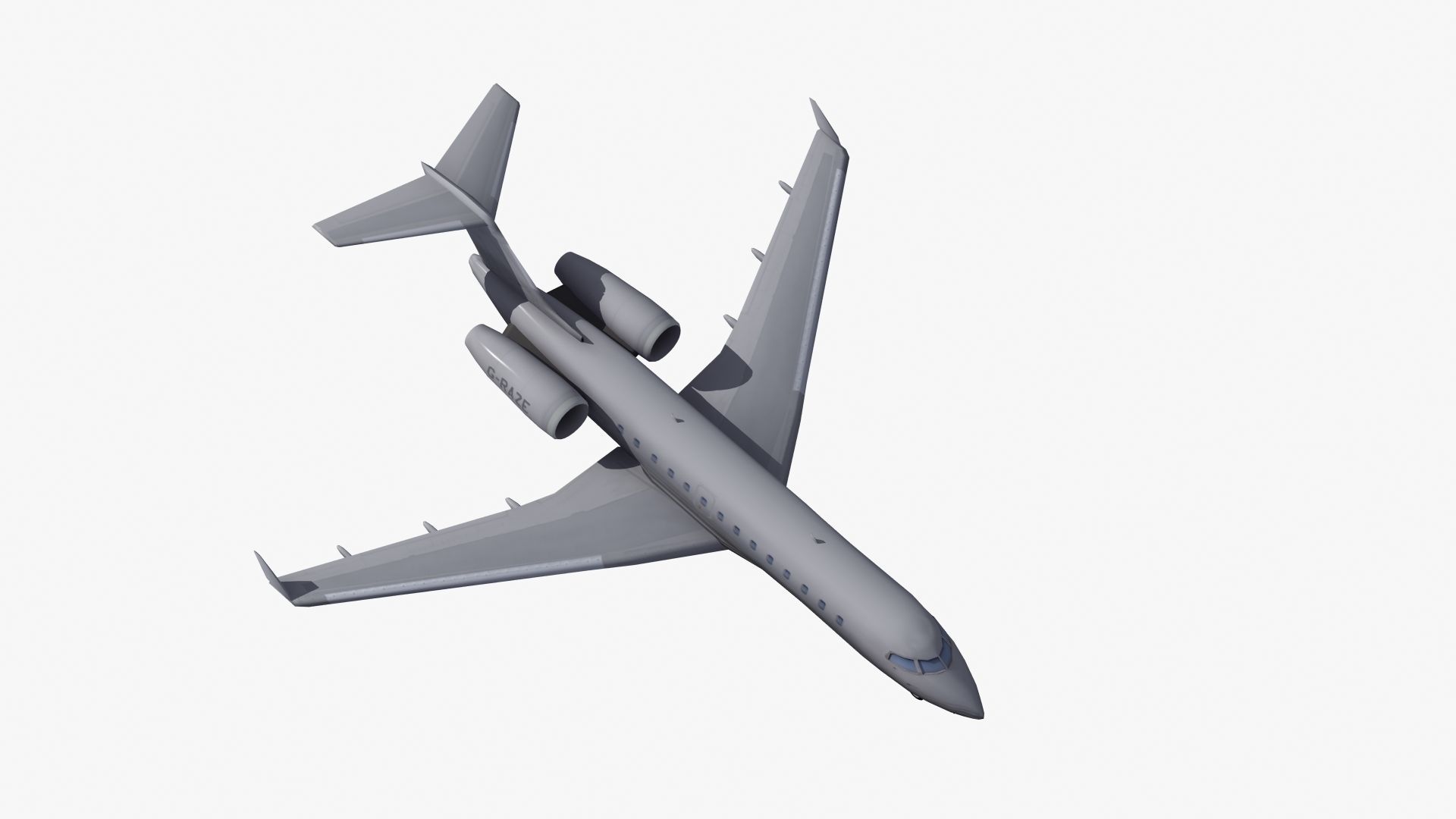 Global Express Aircraft 3D model_39